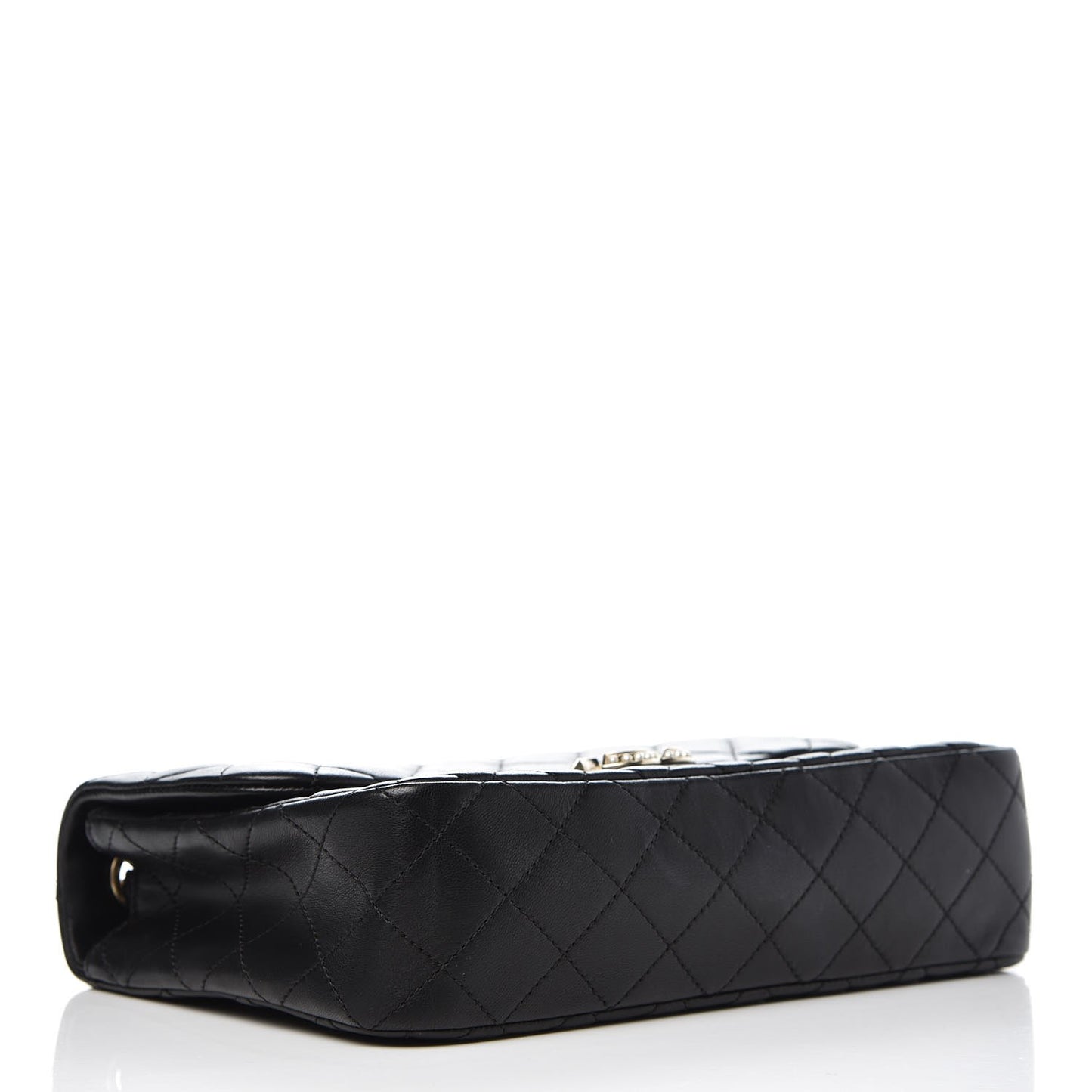 Lambskin Quilted Medium Westminster Pearl Flap Black