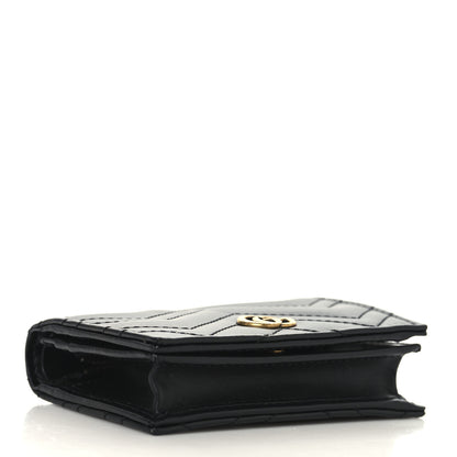 Gucci Calfskin Matelasse GG Marmont Card Case Wallet Black 4 of 8