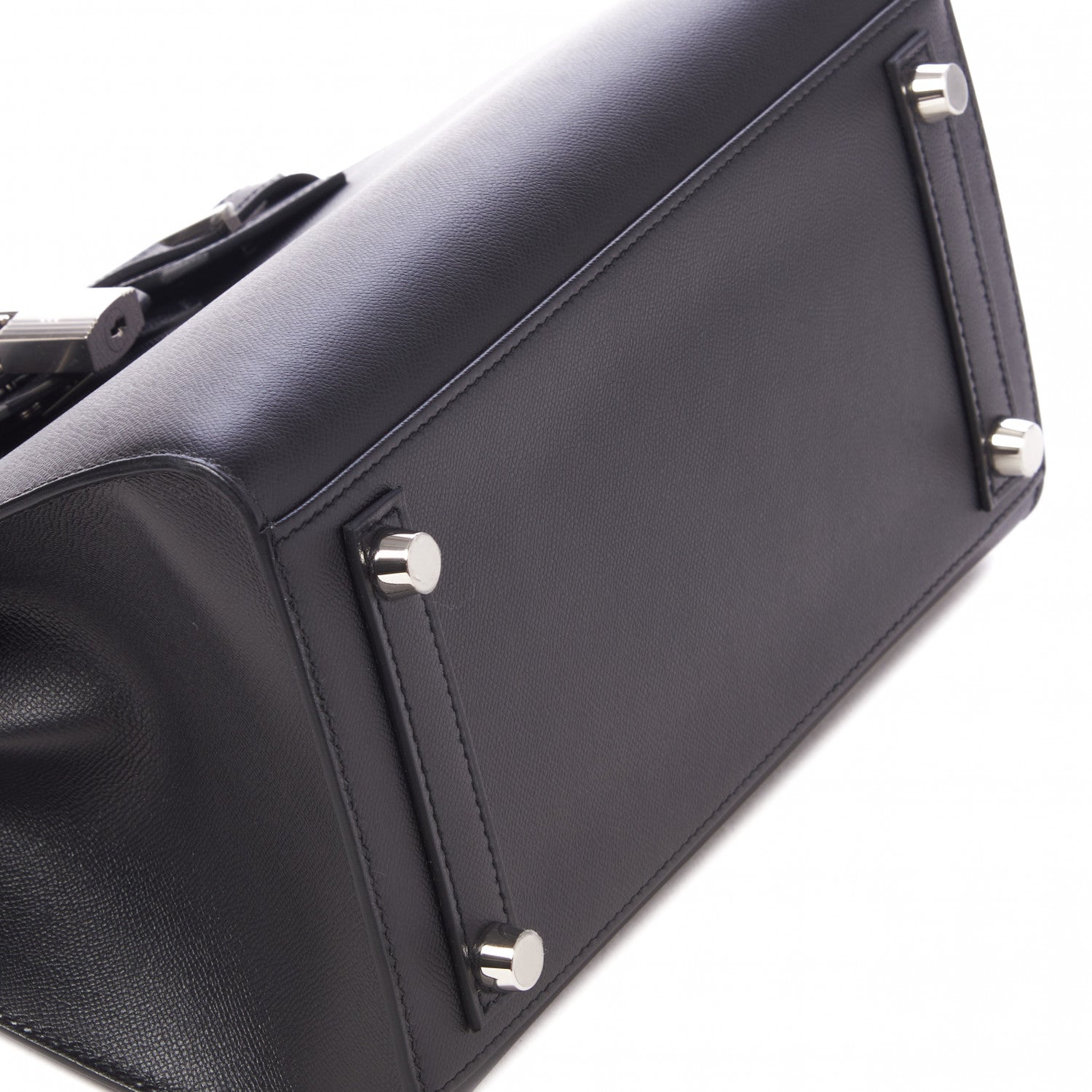 Hermes Madame Calfskin Birkin Sellier 25 Black 6 of 29