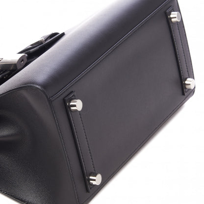 Hermes Madame Calfskin Birkin Sellier 25 Black 6 of 29