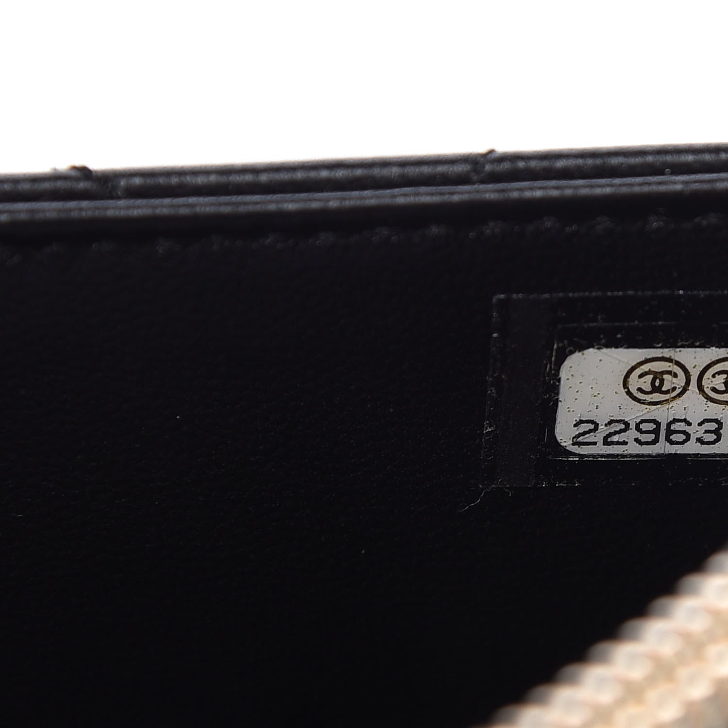 Chanel Lambskin Quilted Classic Zip Pouch Black 7 of 9