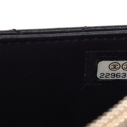 Chanel Lambskin Quilted Classic Zip Pouch Black 7 of 9