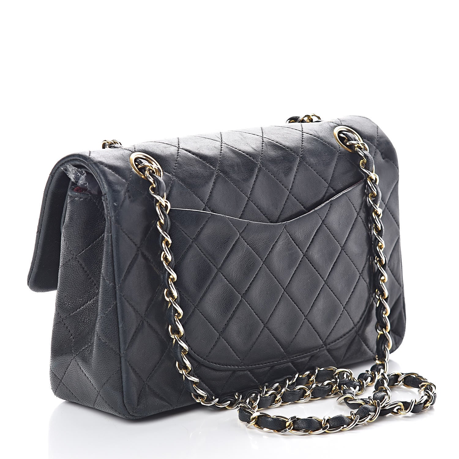 Chanel Lambskin Quilted Small Double Flap Black 3 of 16