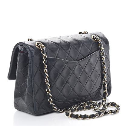 Chanel Lambskin Quilted Small Double Flap Black 3 of 16