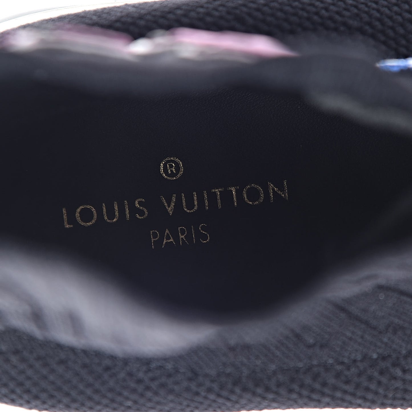 Stretch Fabric LV Black Heart Sock Sneaker 41 Black