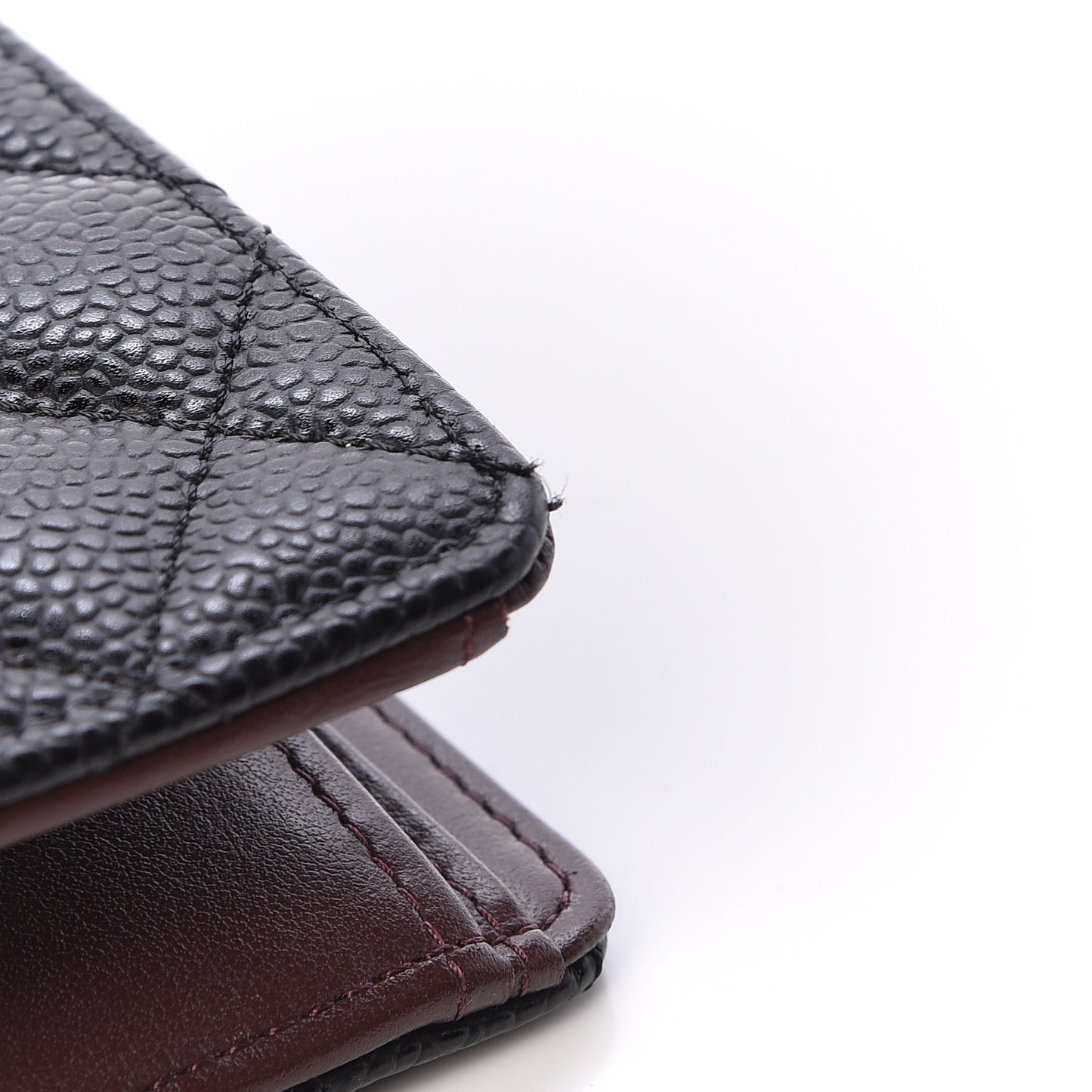 Caviar Quilted Yen Wallet Black
