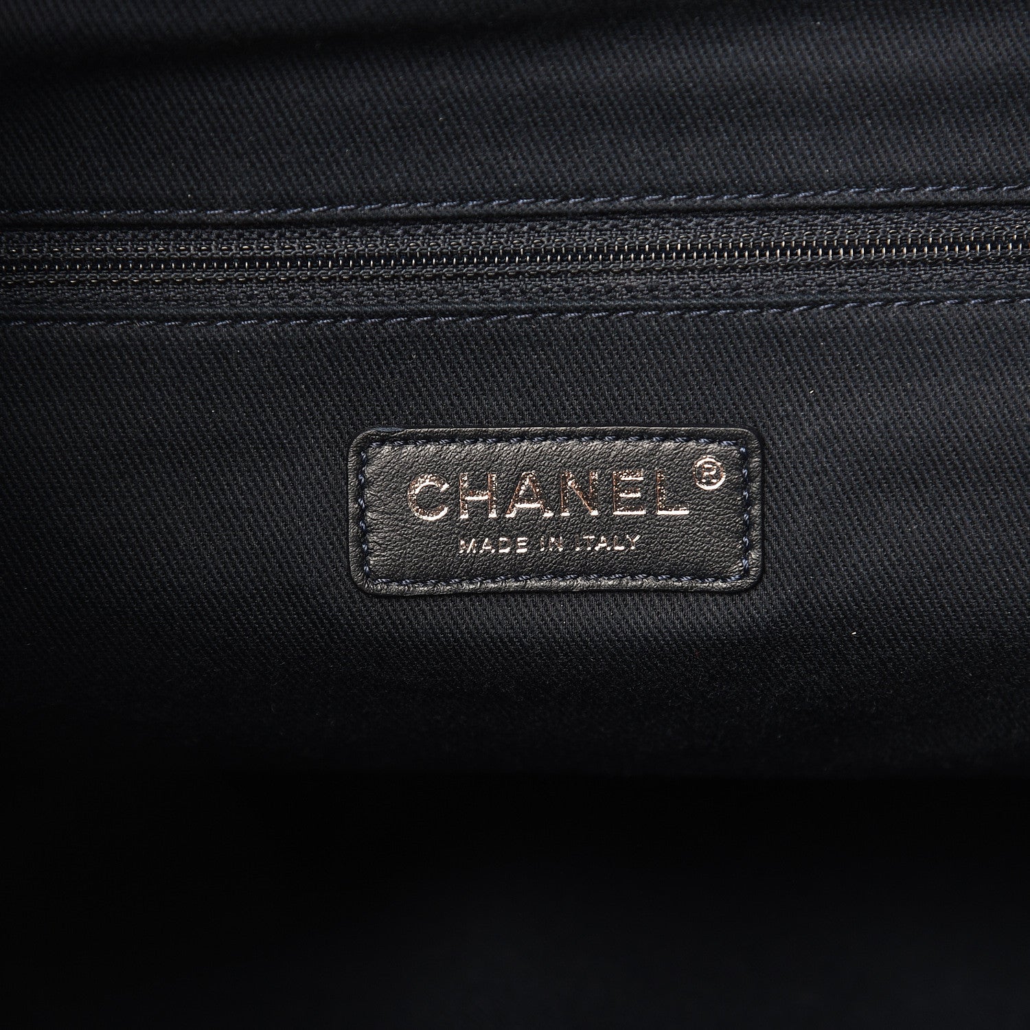 Chanel Canvas Large Deauville Backpack Denim Blue 6 of 10