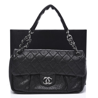 Chanel Distressed Lambskin Lady Braid Flap Black 10 of 10