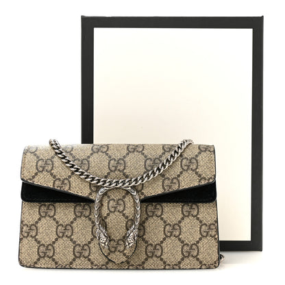 Gucci GG Supreme Monogram Super Mini Dionysus Shoulder Bag Black 10 of 10