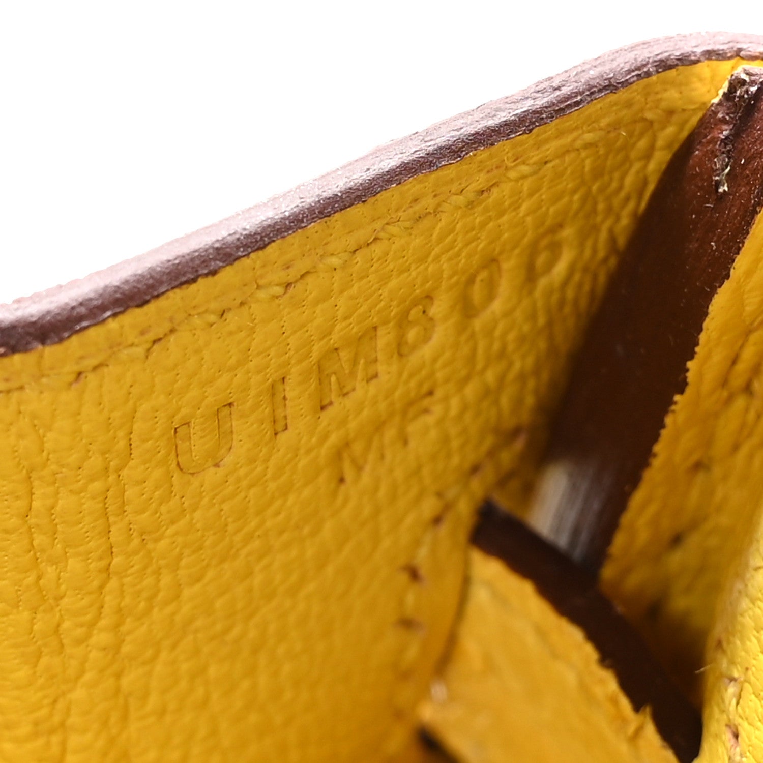 Hermes Ostrich Birkin 25 Citron 6 of 10