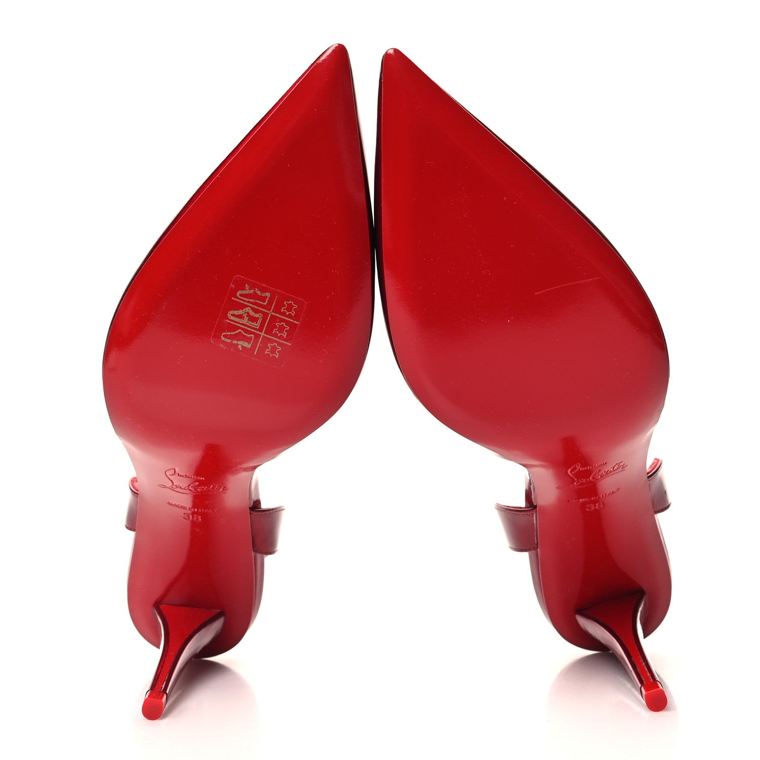 Christian Louboutin Patent Psychic Astrid Sling 85 Pumps 38 Loubi 5 of 8