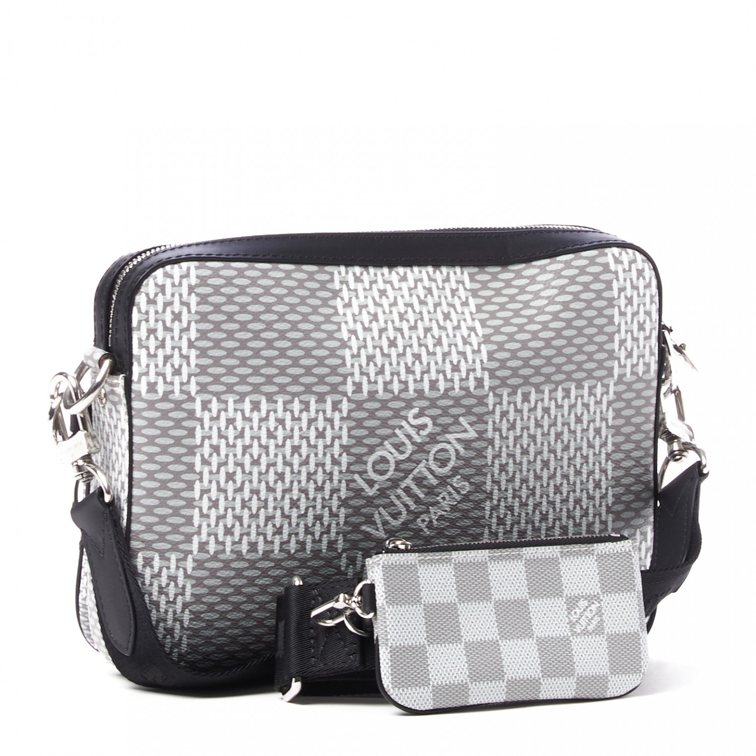 Louis Vuitton Damier Graphite 3D Trio Messenger Antarctica 920877
