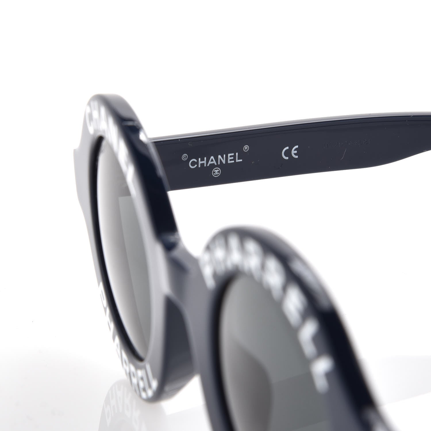Chanel x Pharrell Williams Round 19mm Sunglasses Indigo Gris 6 of 7