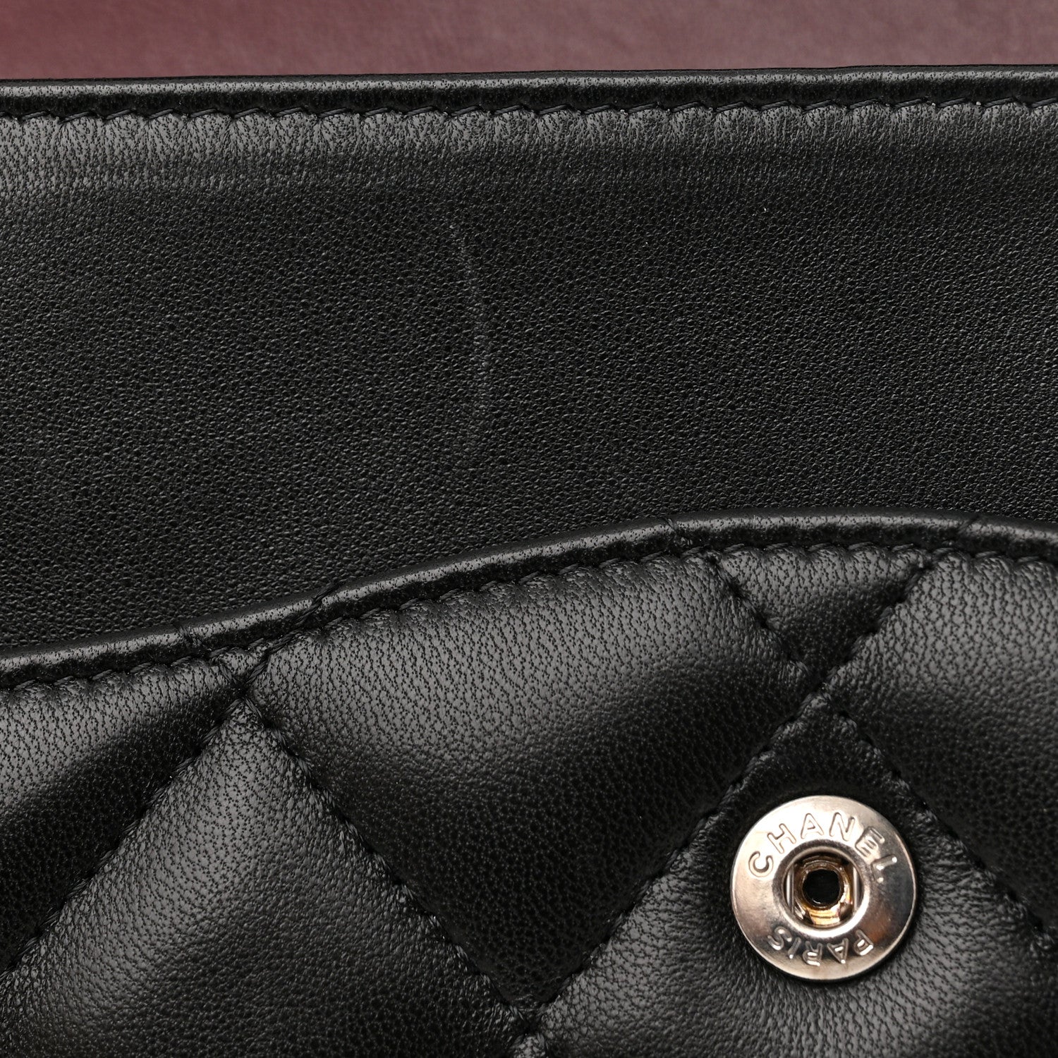 Chanel Lambskin Quilted Jumbo Double Flap Black 13 of 14