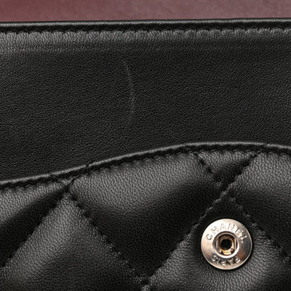Chanel Lambskin Quilted Jumbo Double Flap Black 13 of 14