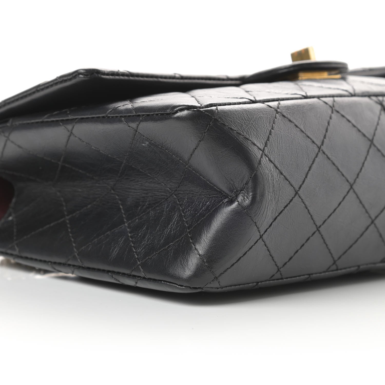 Chanel Aged Calfskin Quilted 2.55 Reissue 226 Flap Black 9 of 15