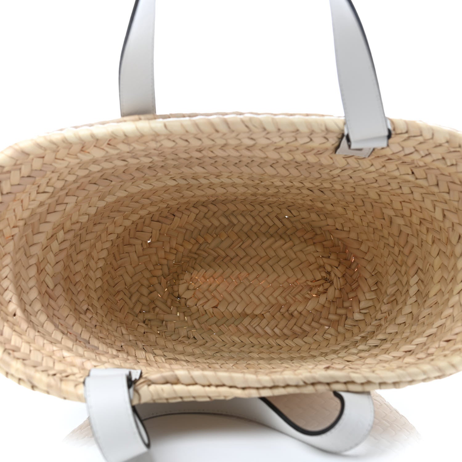 Loewe Raffia Basket Tote Bag Natural White 4 of 4