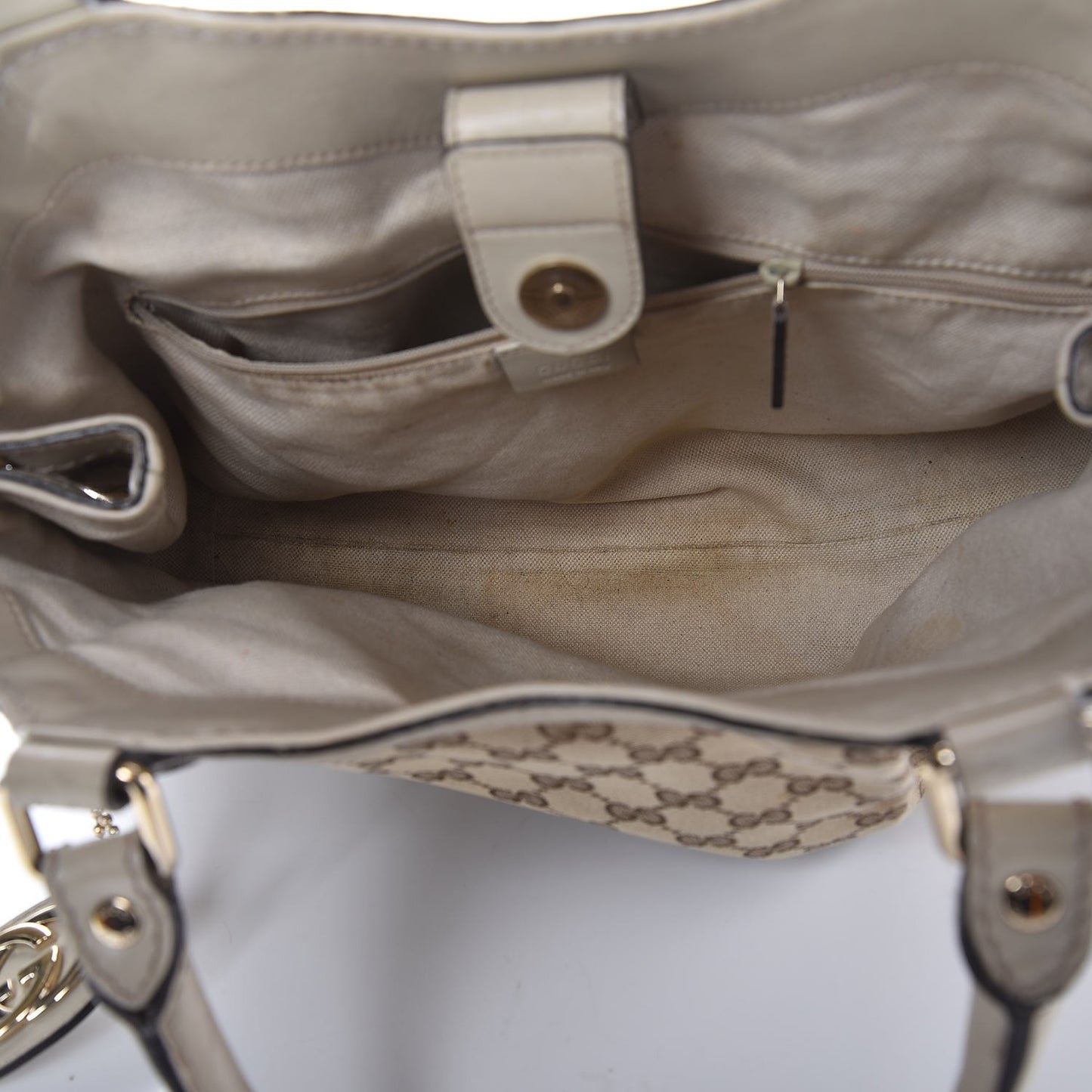 Monogram Medium Sukey Tote Off White