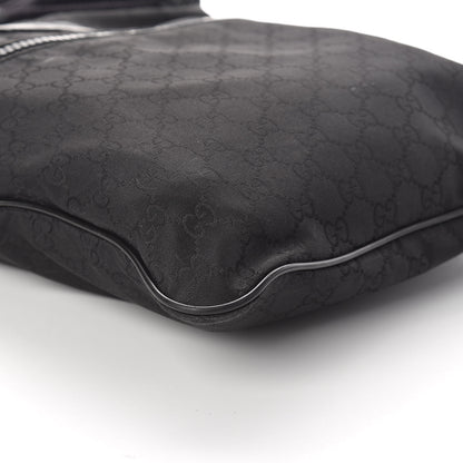 Gucci Nylon Monogram Small Flat Messenger Bag Black 8 of 9