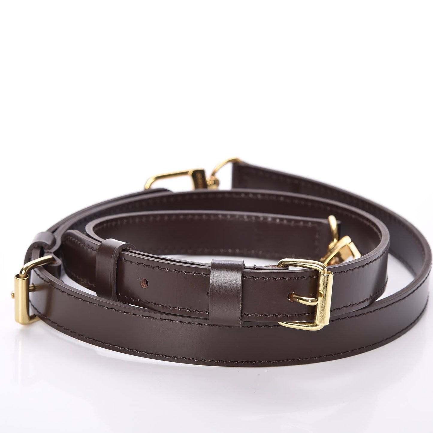 Calfskin Adjustable Speedy Bandouliere Shoulder Strap Brown