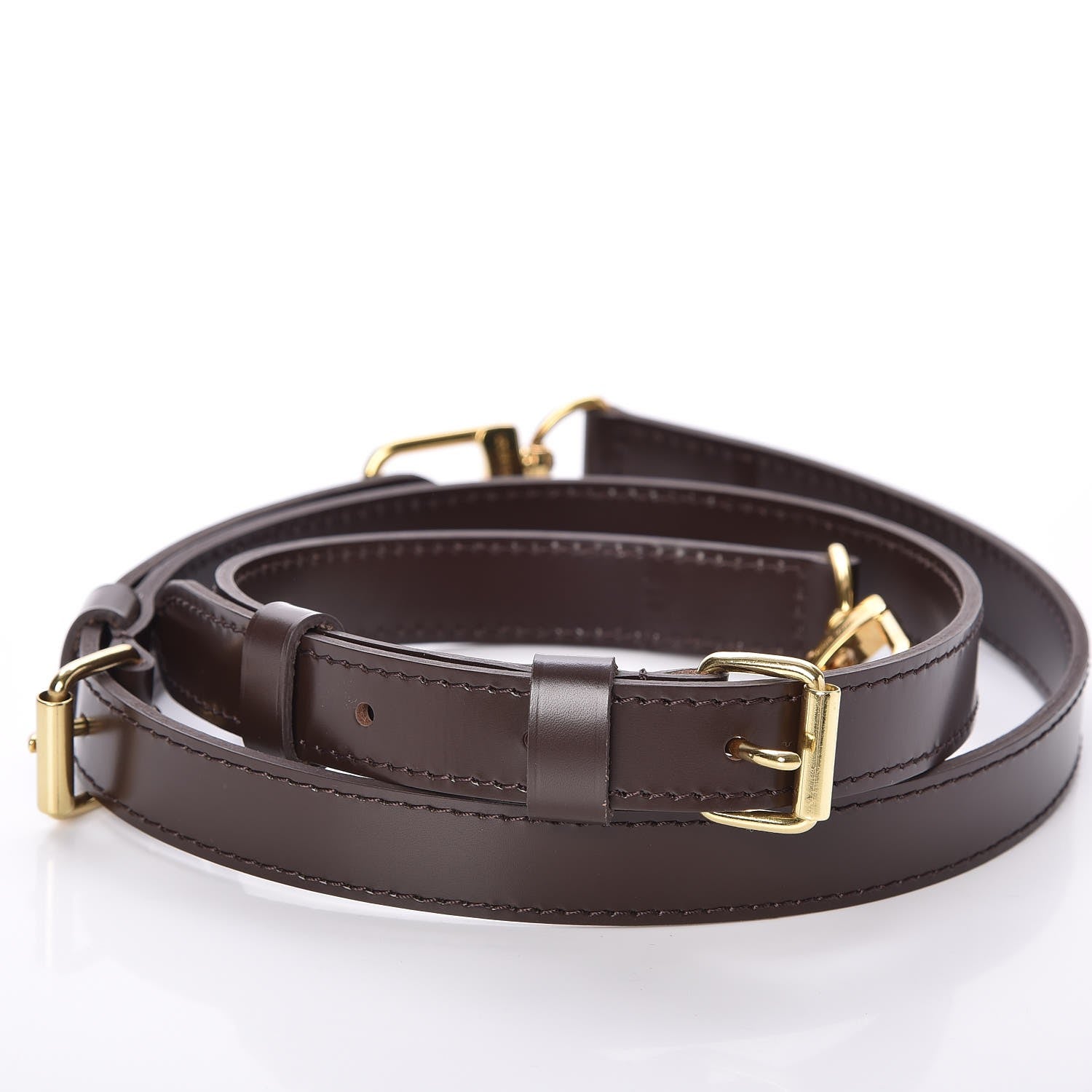 Louis Vuitton Calfskin Adjustable Speedy Bandouliere Shoulder Strap Brown 3 of 3