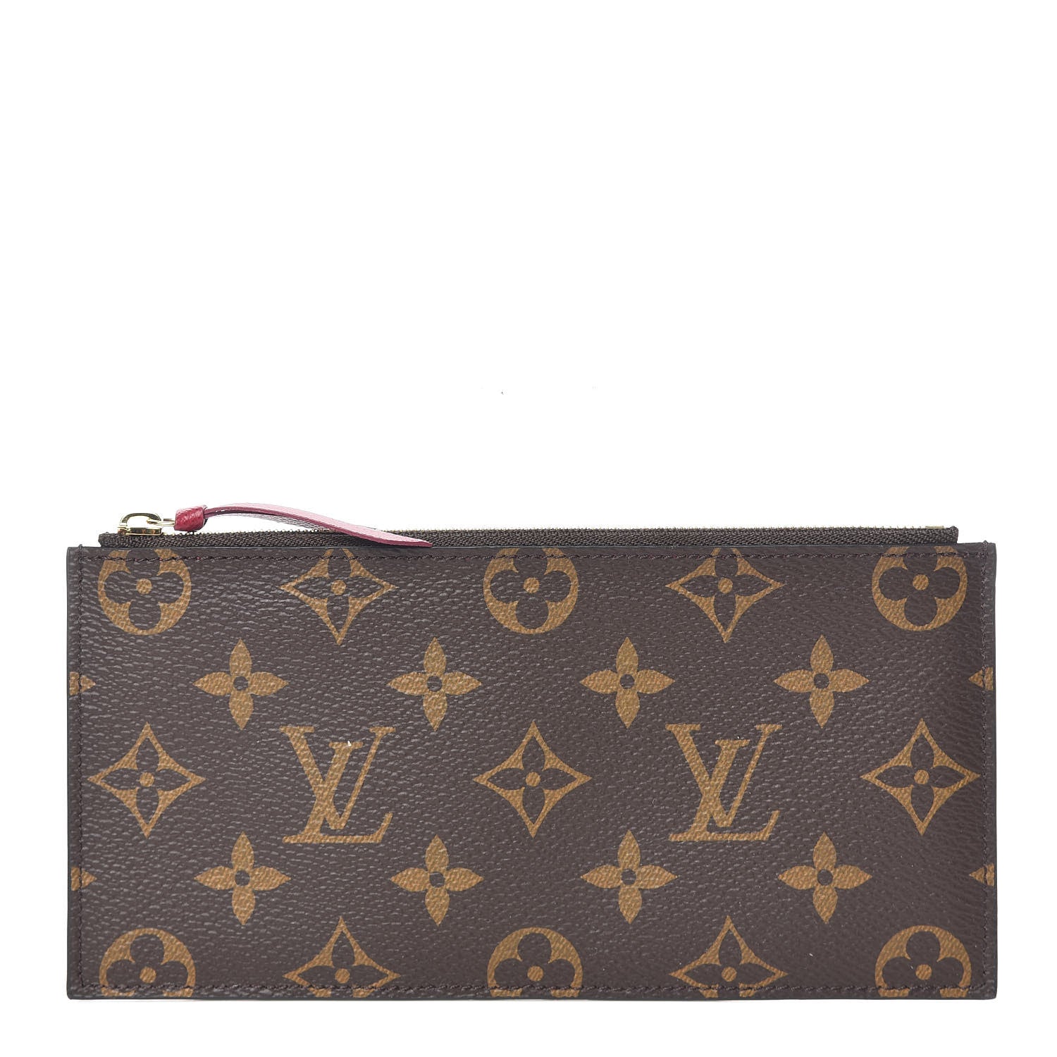 Louis Vuitton Monogram Felicie Chain Wallet Zippered Insert Fuchsia 1 of 6