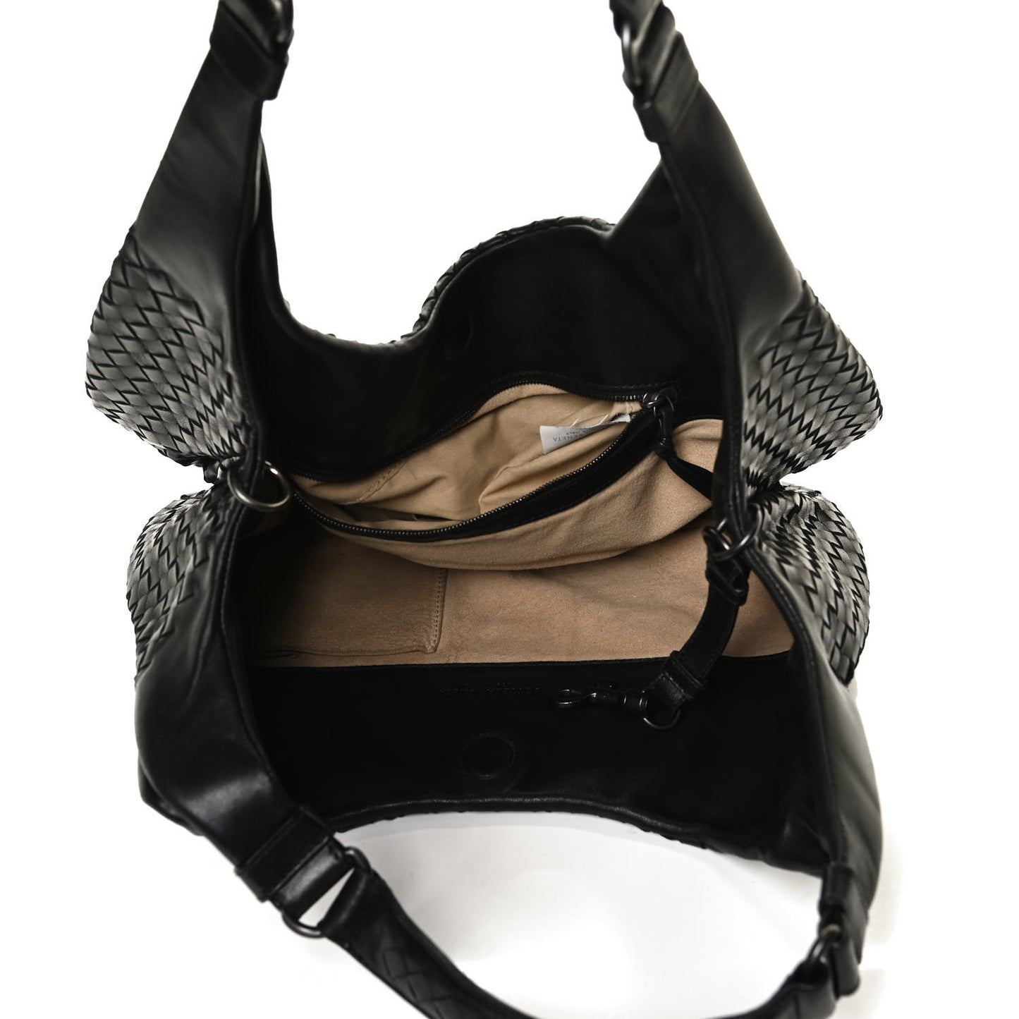 Nappa Intrecciato Medium Campana Black