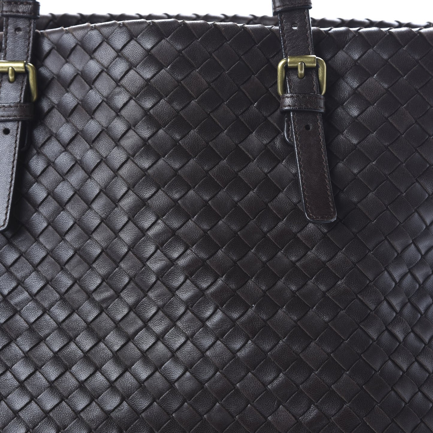 Nappa Intrecciato Medium Seamless Tote Ebano