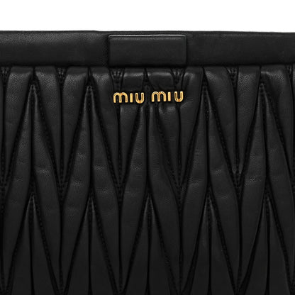 Miu Miu Nappa Matelasse Crossbody Black 7 of 11