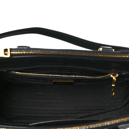 Prada Saffiano Small Galleria Double Zip Tote Black 5 of 15