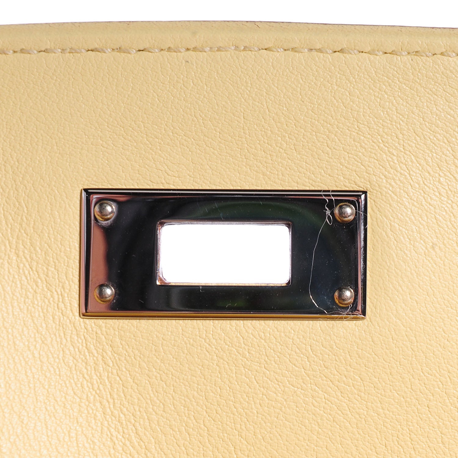 Hermes Veau Swift Mini Sac Berline Jaune Poussin 13 of 14