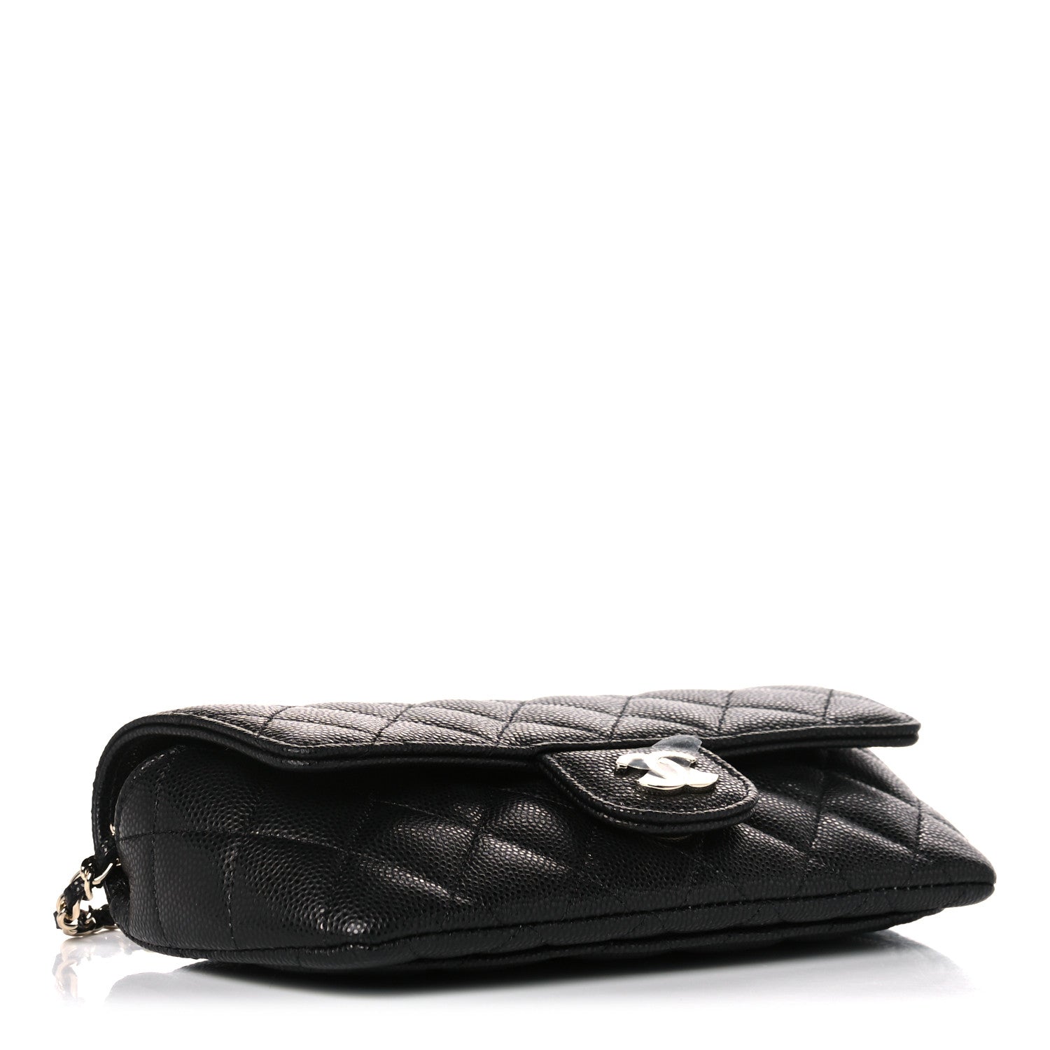 Chanel Caviar Quilted Glasses Case With Chain Black 4 of 11