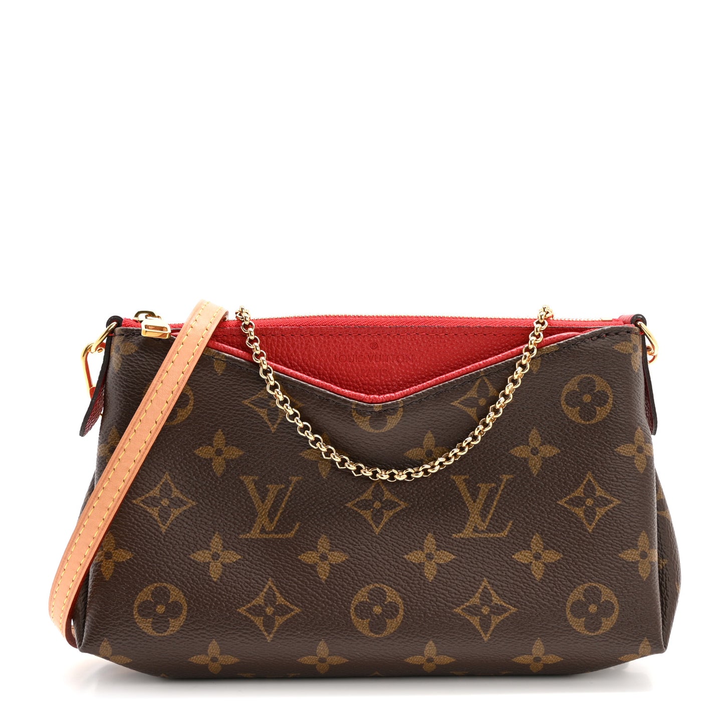 Monogram Pallas Clutch Poppy