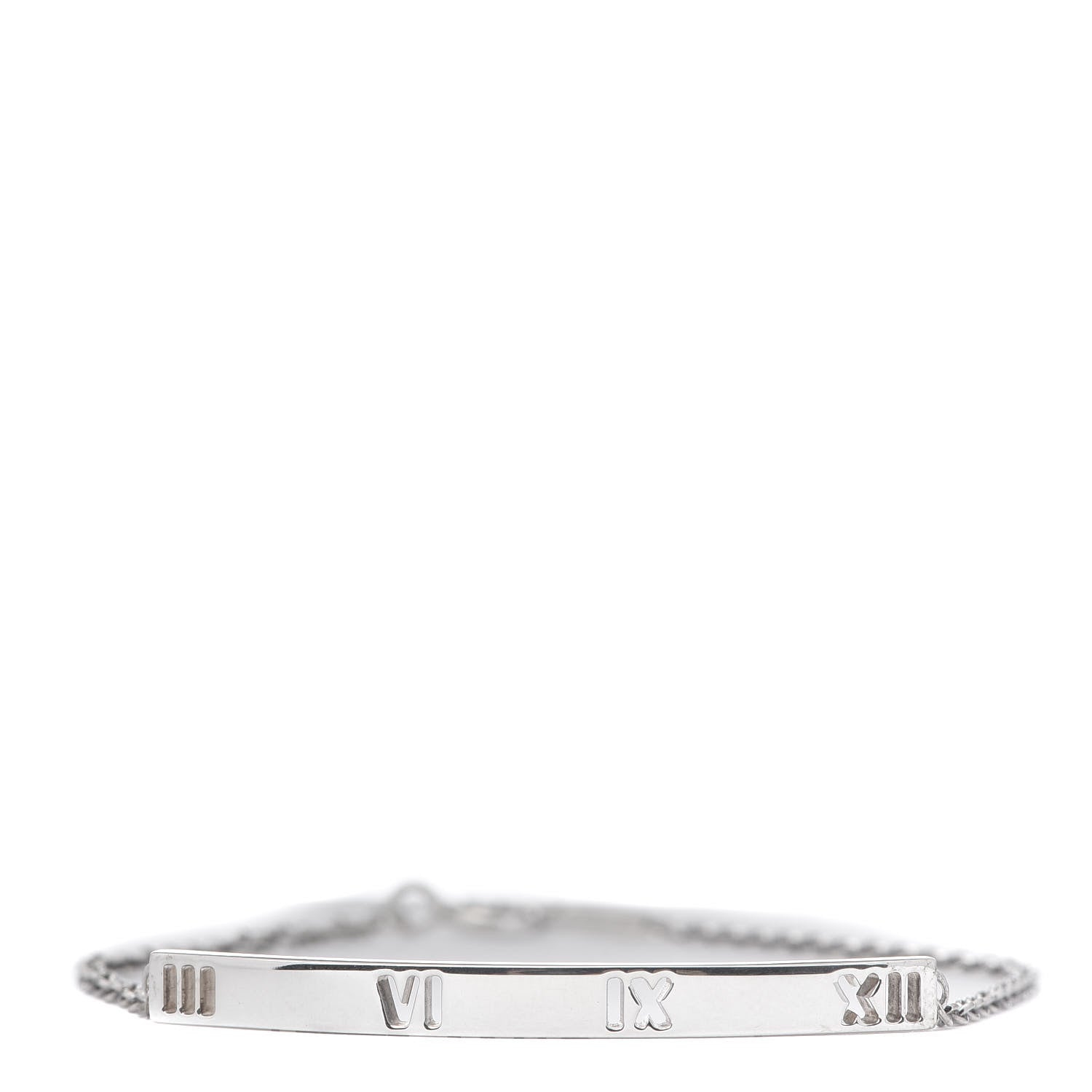 Tiffany Sterling Silver Atlas Bar Pierced Bracelet 1 of 5
