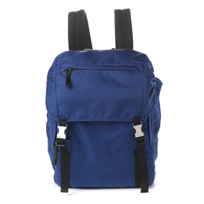 Prada Tessuto Nylon Double Buckle Backpack Royal 1 of 9