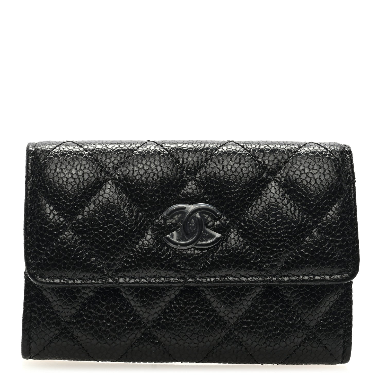 Chanel Caviar Quilted Incognito Flap Card Holder Black 1 of 9