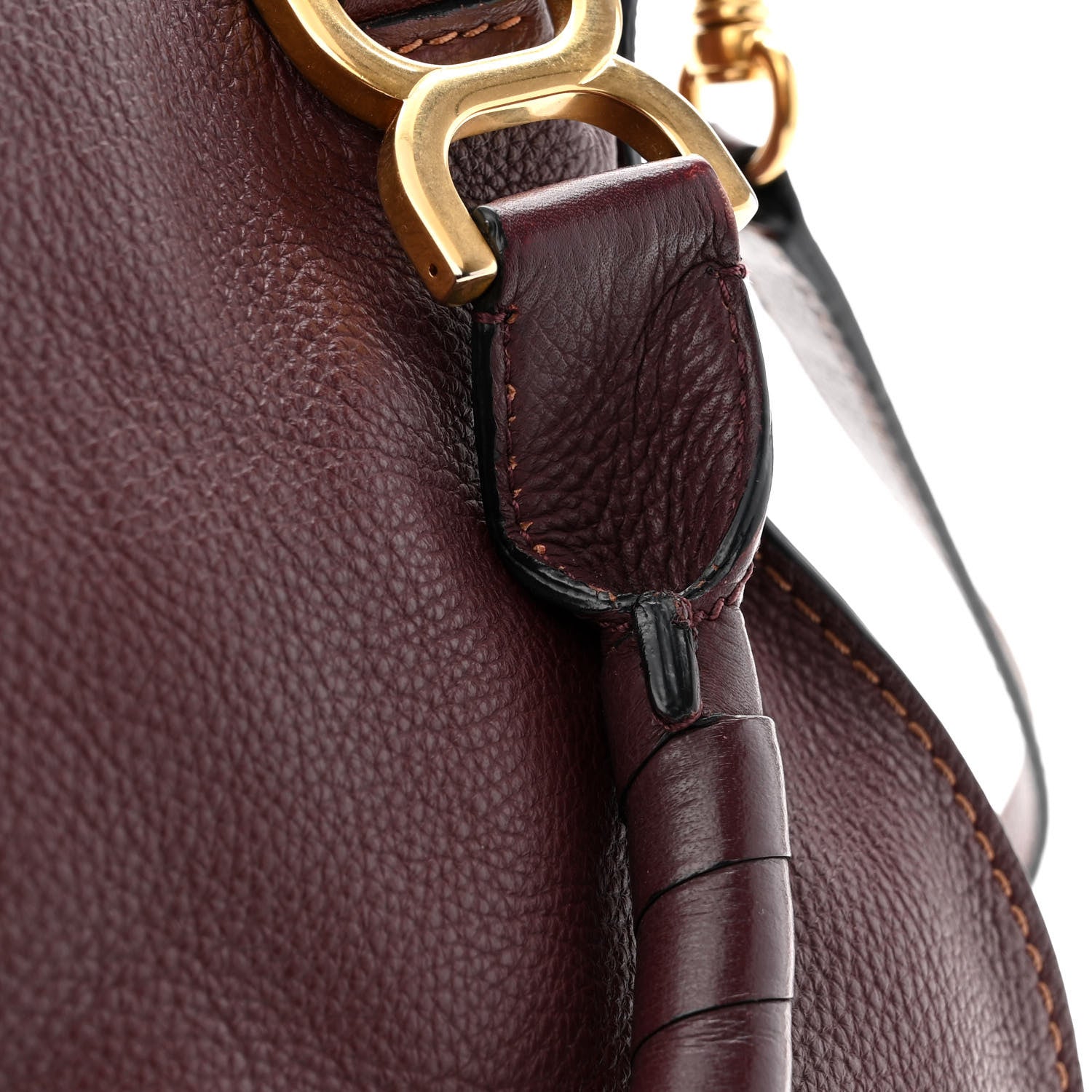 Chloe Calfskin Medium Marcie Satchel Dark Velvet 12 of 12