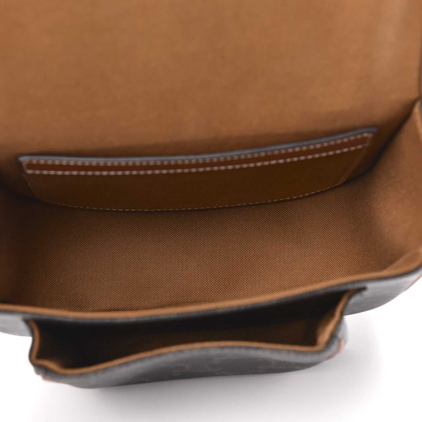 Triomphe Canvas Medium Folco Bag Tan