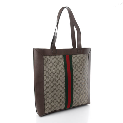 Gucci GG Supreme Monogram Web Large Ophidia Vertical Shopping Tote Brown 4 of 10
