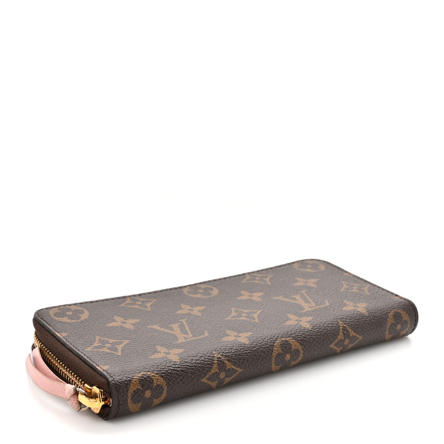 Monogram Clemence Wallet Rose Ballerine
