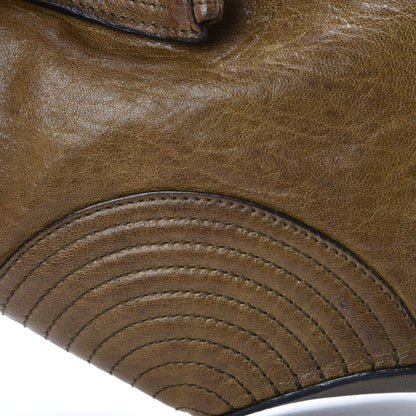 Alexander McQueen Calfskin De Manta Clutch Brown 12 of 13