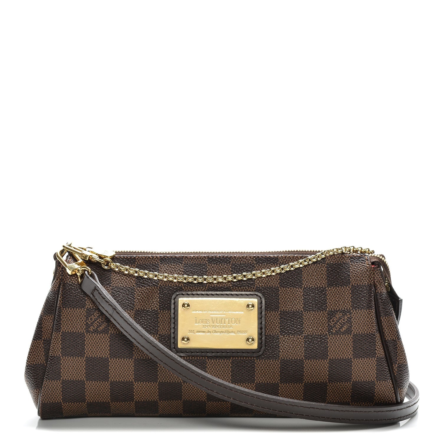 Louis Vuitton Damier Ebene Eva Clutch 1 of 8