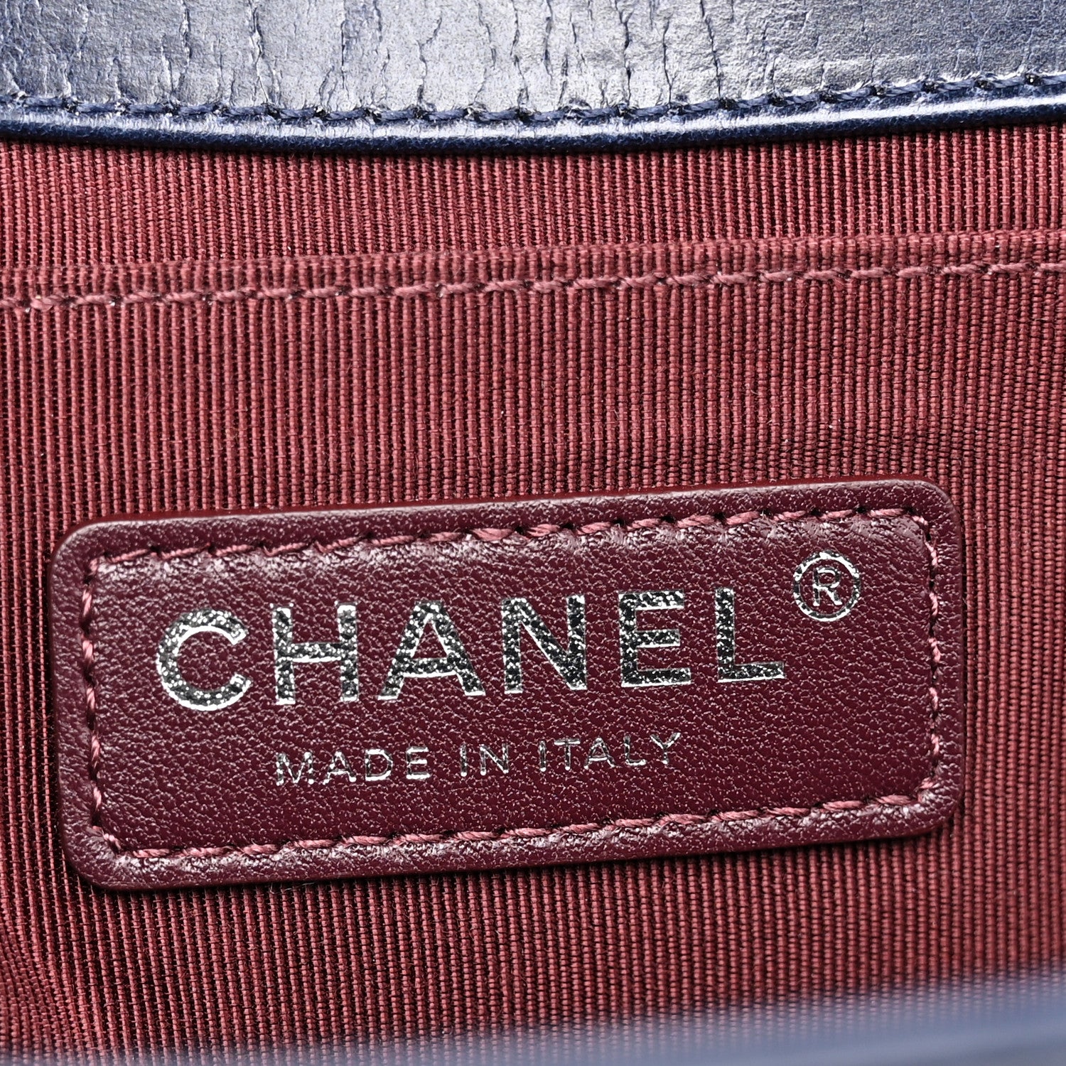 Chanel Glazed Calfskin Quilted Medium Boy Chained Flap Blue 6 of 10