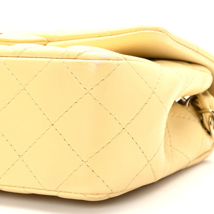 Chanel Lambskin Quilted Mini Rectangular Flap Light Yellow 9 of 9