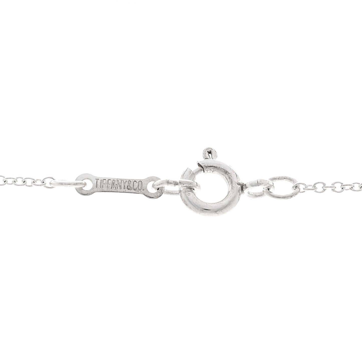 Sterling Silver 19mm Elsa Peretti Bean Pendant Necklace