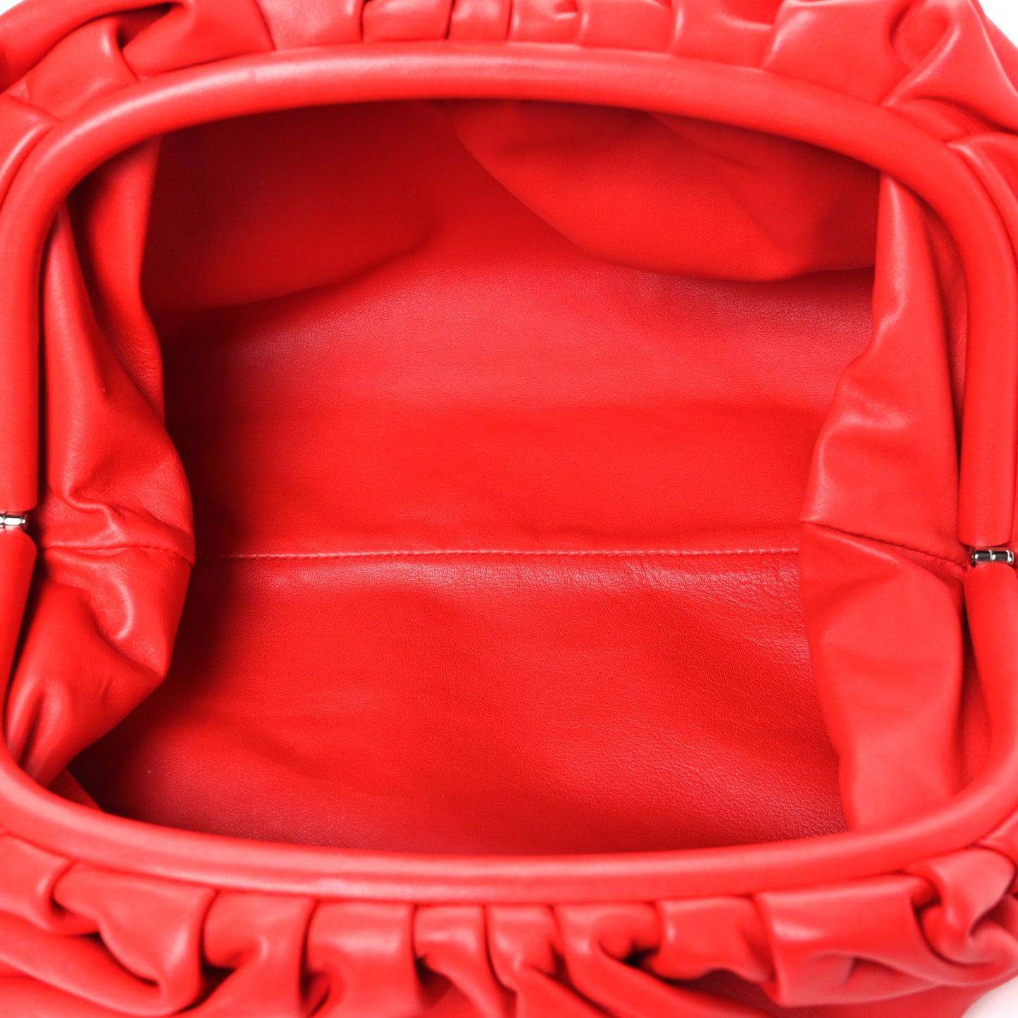 Smooth Butter Calf The Pouch Oversized Clutch Nail Polish