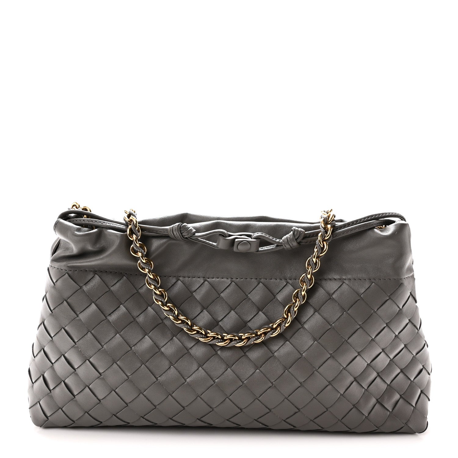 Bottega Veneta Nappa Intrecciato Dustbag Notte Shoulder Bag Basalt 1 of 9