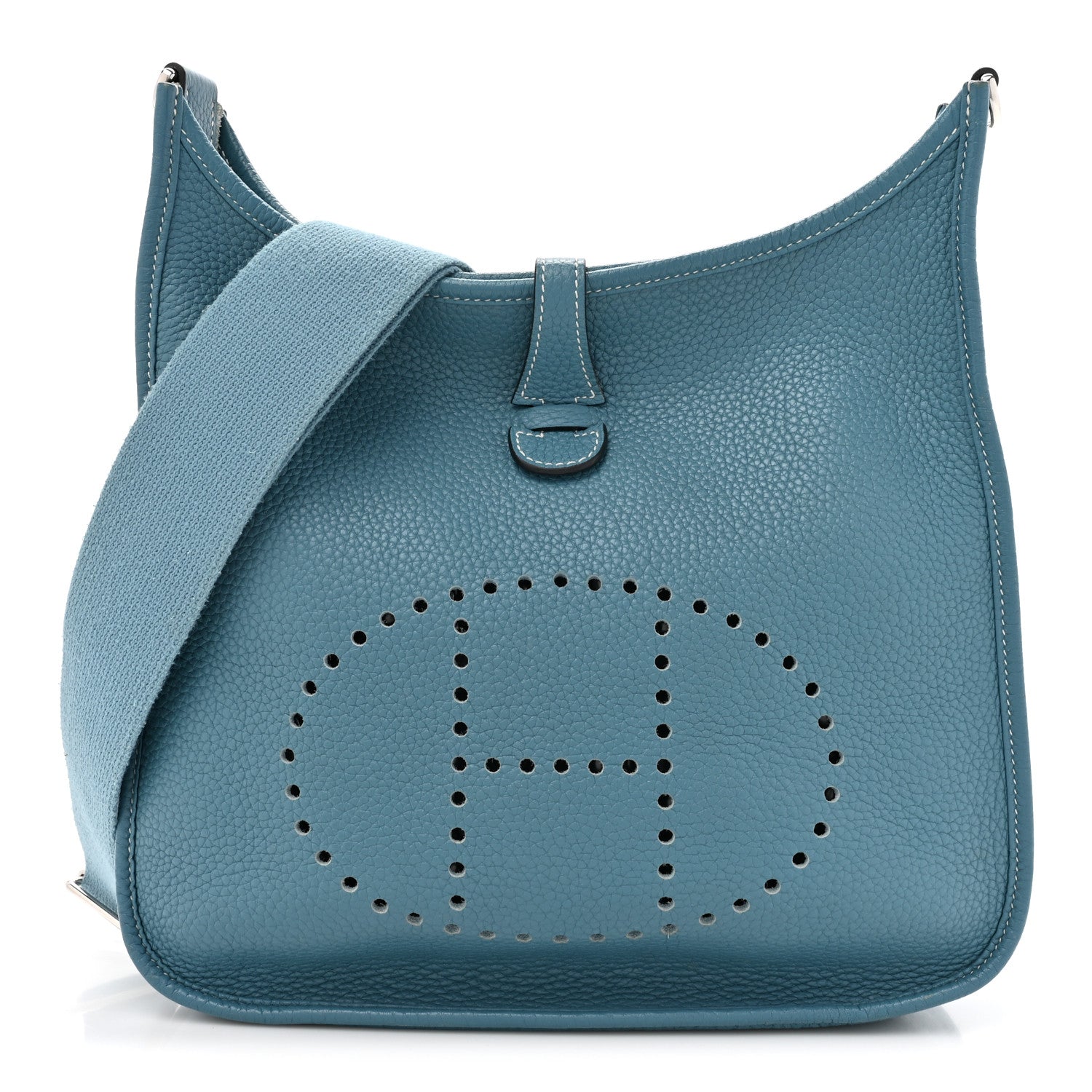 Hermes Taurillon Clemence Evelyne III PM Blue Jean 1 of 15