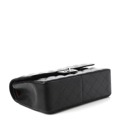 Chanel Caviar Quilted Jumbo Double Flap Black 4 of 10