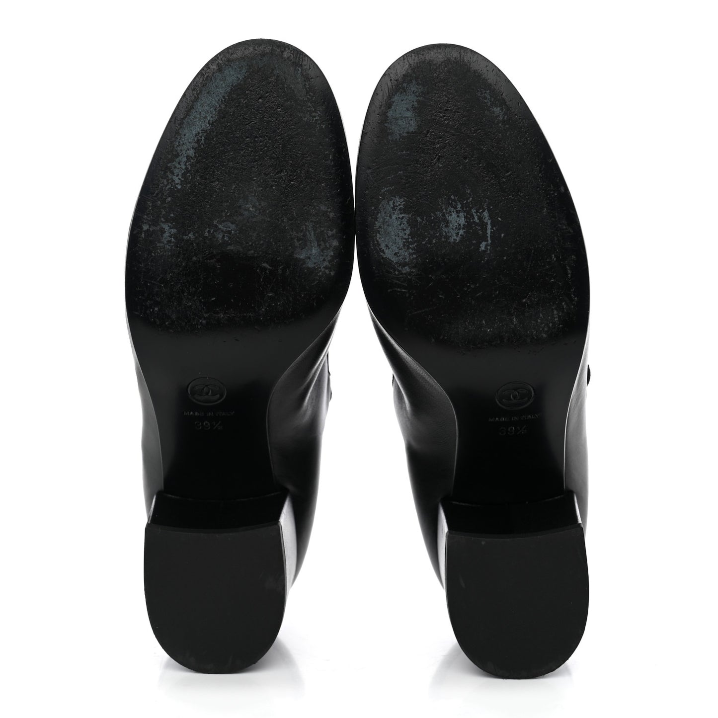 Lambskin Mary Jane Charm Pumps 39.5 Black
